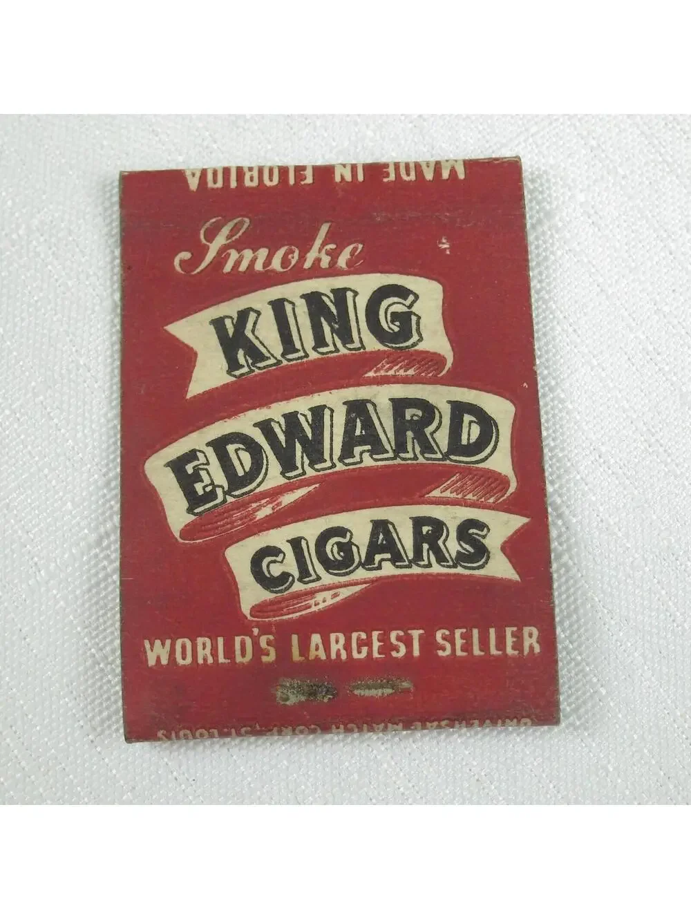 2 Vintage Matchbook Cover King Edwards Cigars Florida, The Hall Cigar Store Ohio